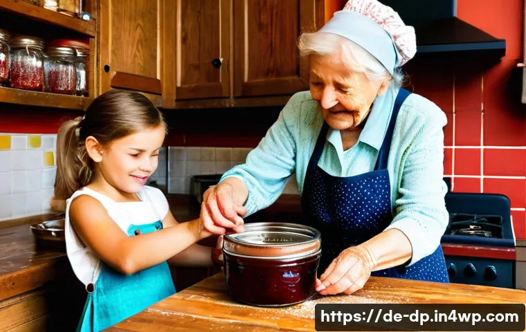 생태 지혜 생활의 실천 사례 분석 - **Prompt:** A cozy, sunlit German kitchen, where an elderly German grandmother, with kind eyes and a...